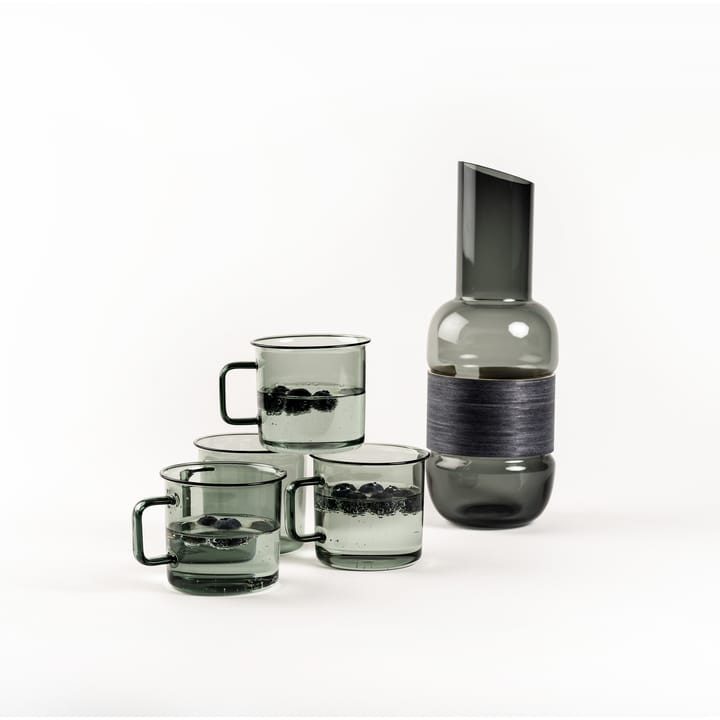 Taza de vidrio Muurla 35 cl, gris Muurla