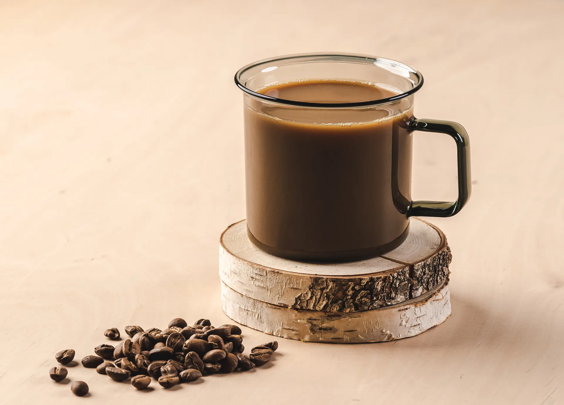 Taza de vidrio Muurla 35 cl, gris Muurla