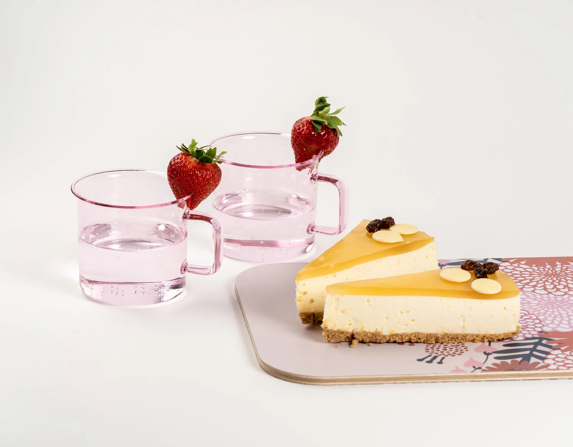 Taza de vidrio Muurla 35 cl, Rosa Muurla