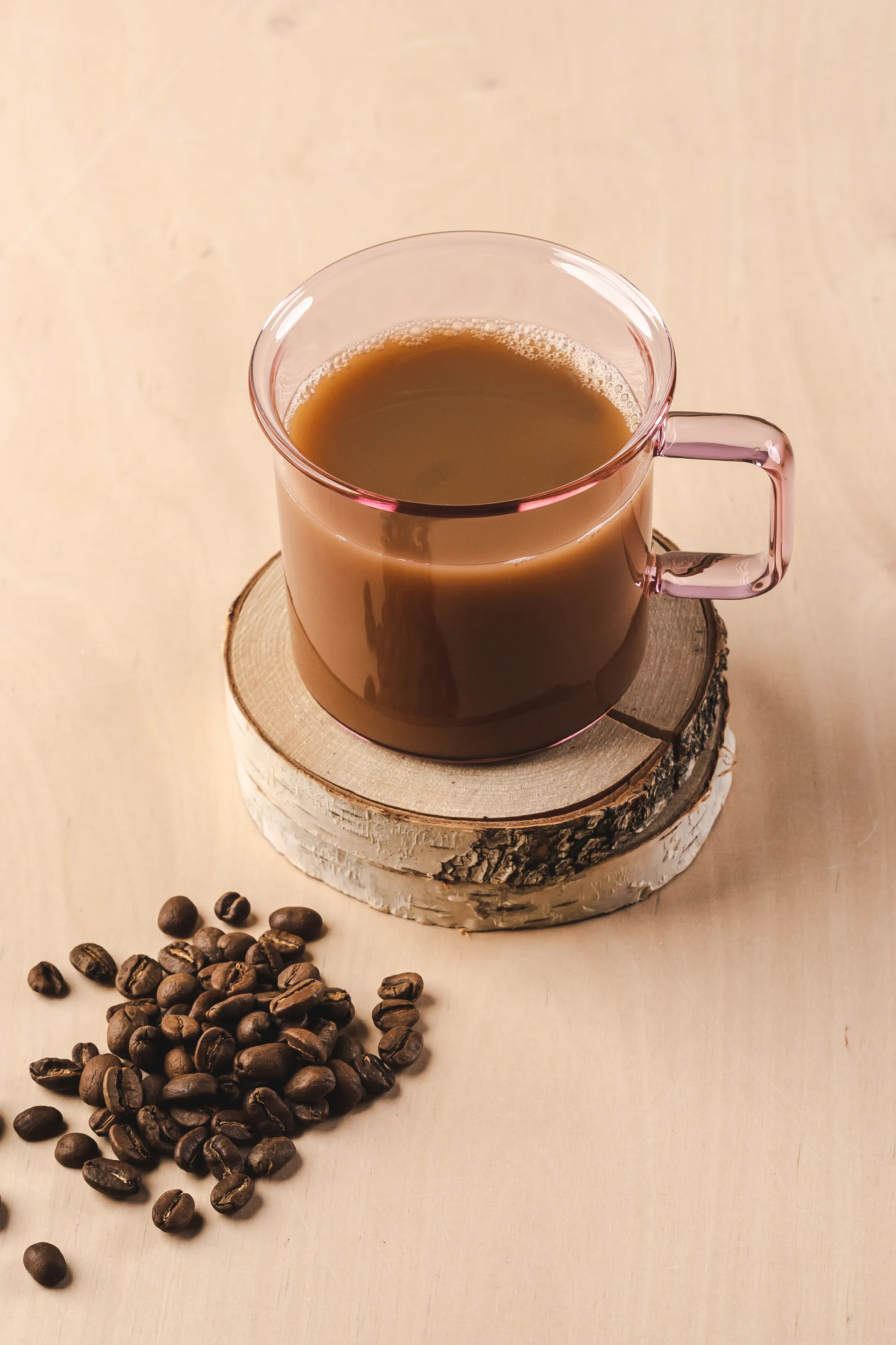 Taza de vidrio Muurla 35 cl, Rosa Muurla