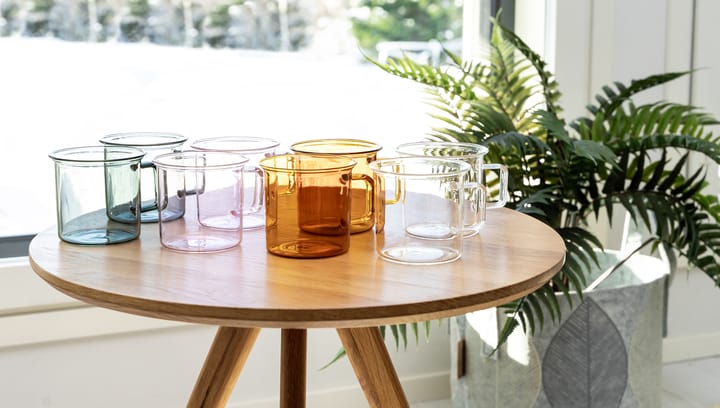Taza de vidrio Muurla 35 cl, Rosa Muurla
