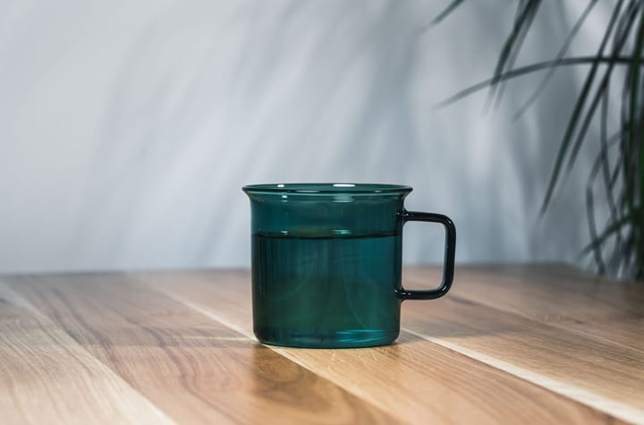 Taza de vidrio Muurla 35 cl, Teal Muurla