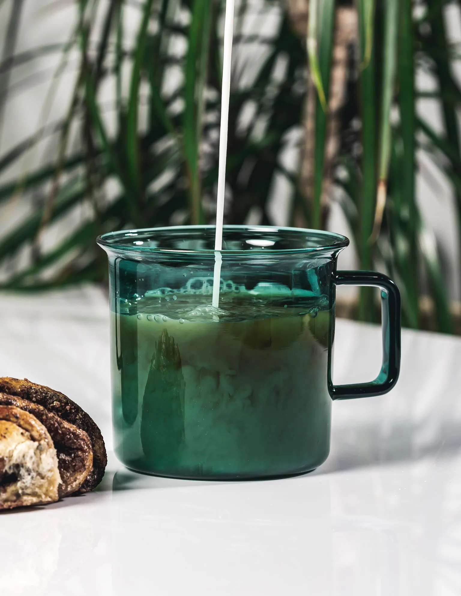 Taza de vidrio Muurla 35 cl, Teal Muurla