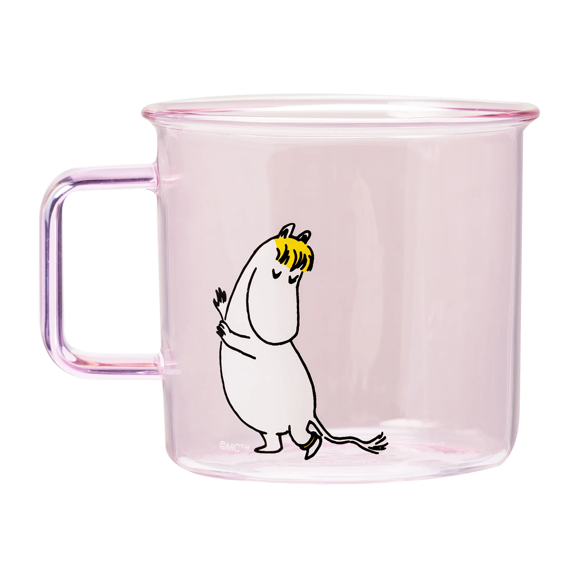 Taza de vidrio Snorkmaiden 35 cl, Rosa Muurla