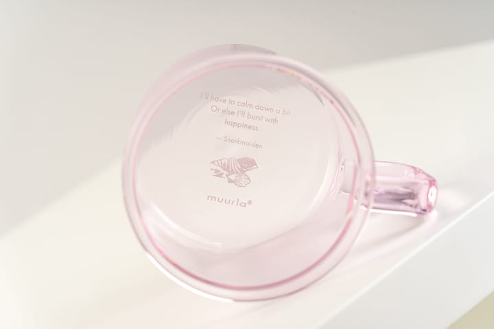 Taza de vidrio Snorkmaiden 35 cl, Rosa Muurla