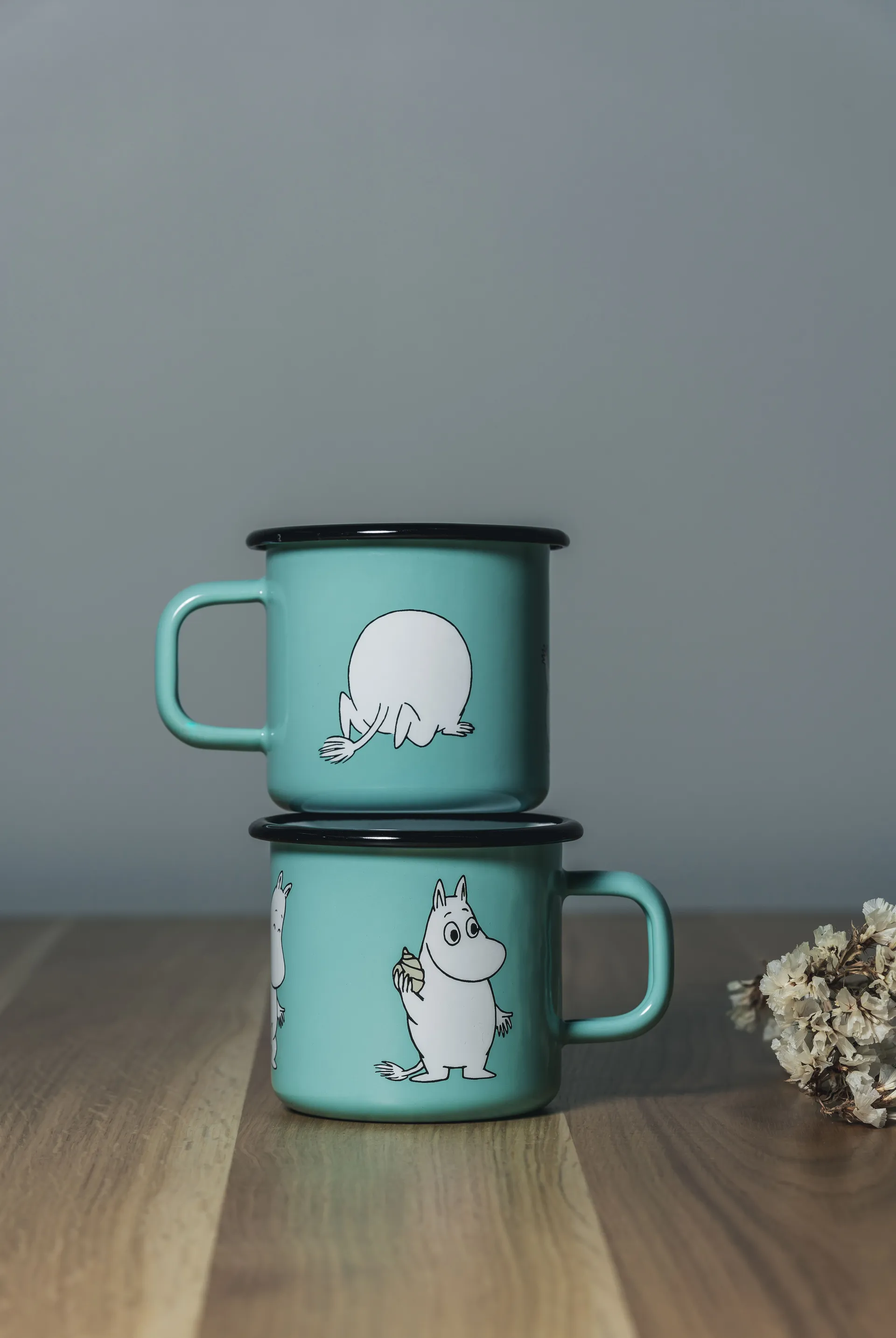Taza esmalatada Moomin Retro 37 cl, Mint Muurla
