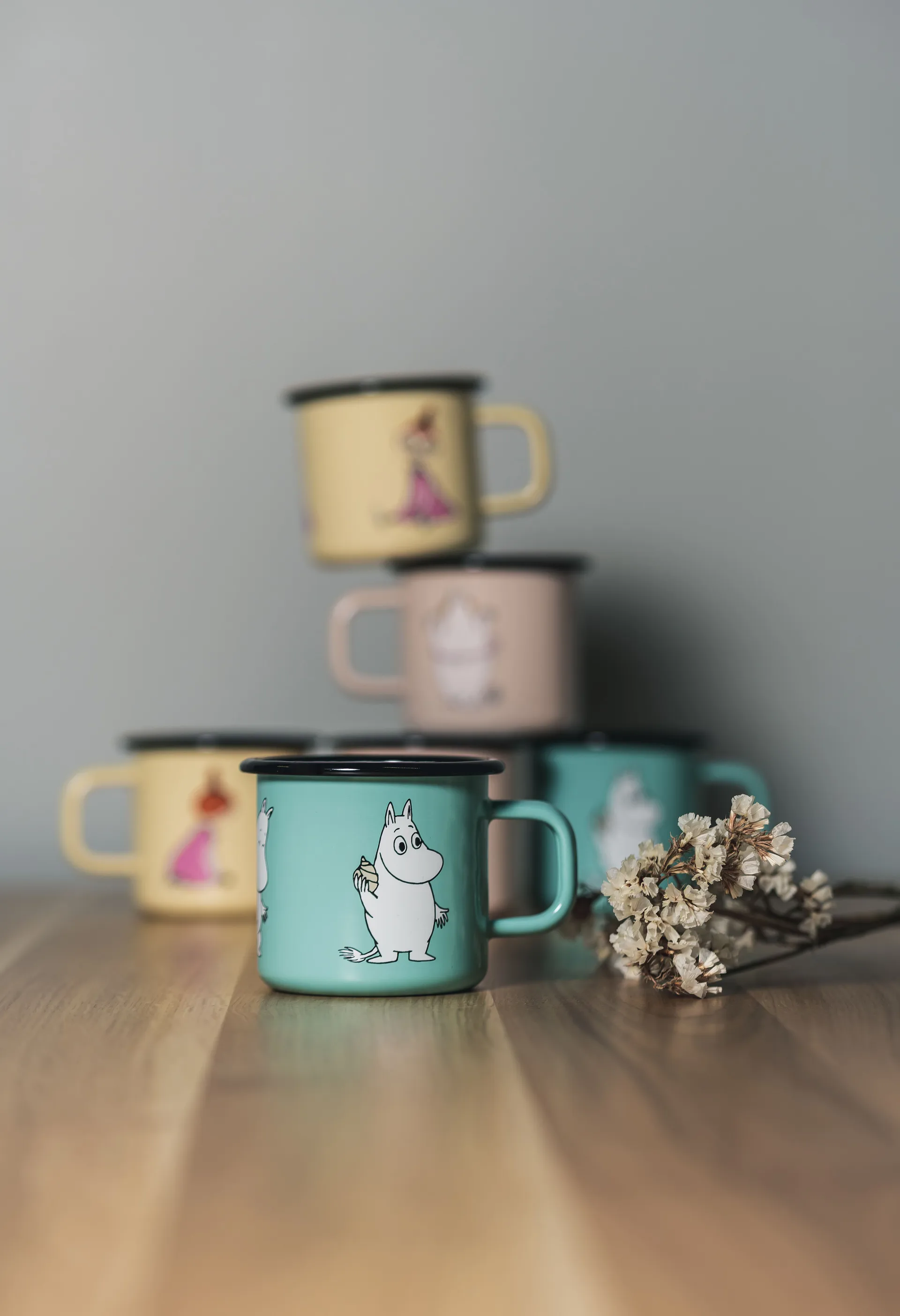 Taza esmalatada Moomin Retro 37 cl, Mint Muurla