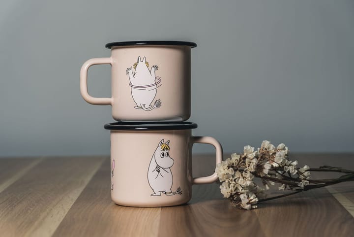 Taza esmalatada Snorkmaiden Retro 37 cl, Beige Muurla