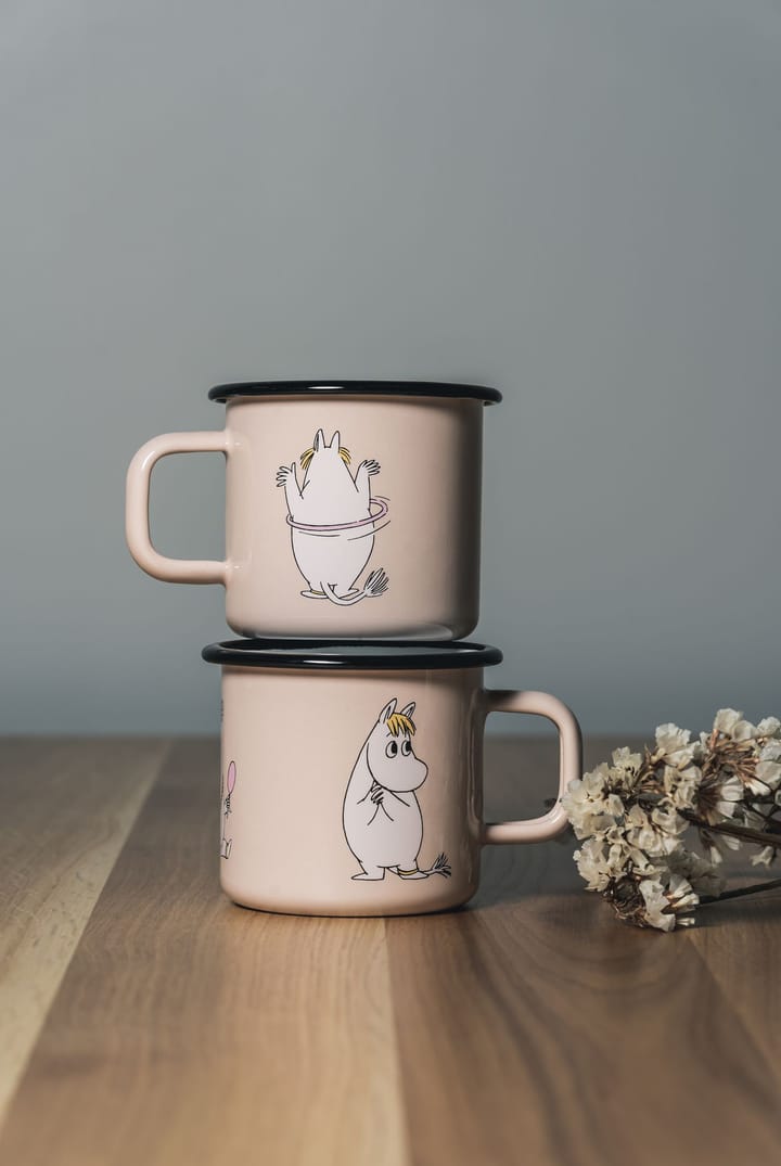 Taza esmalatada Snorkmaiden Retro 37 cl, Beige Muurla