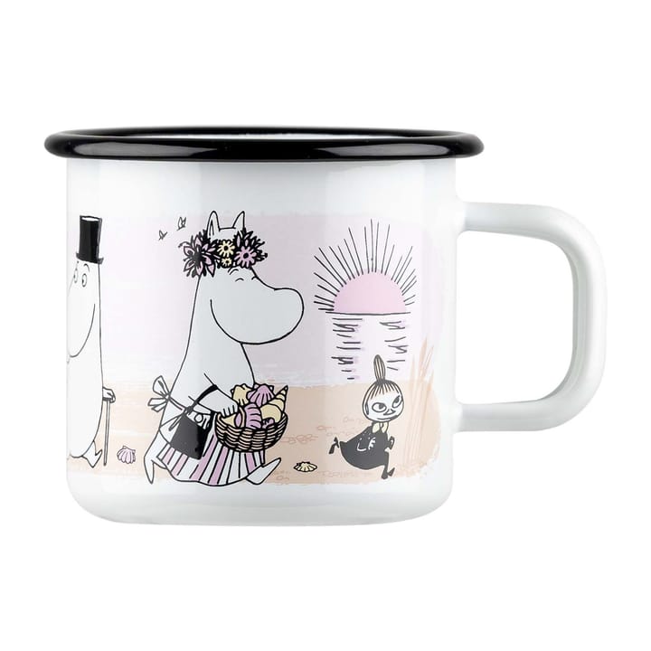 Taza esmalatada The Beach Retro 37 cl, White Muurla