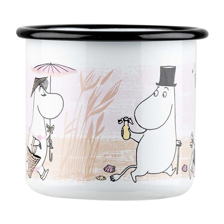 Taza esmalatada The Beach Retro 37 cl, White Muurla