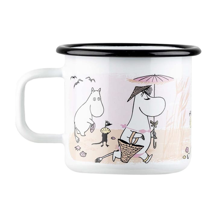 Taza esmalatada The Beach Retro 37 cl, White Muurla