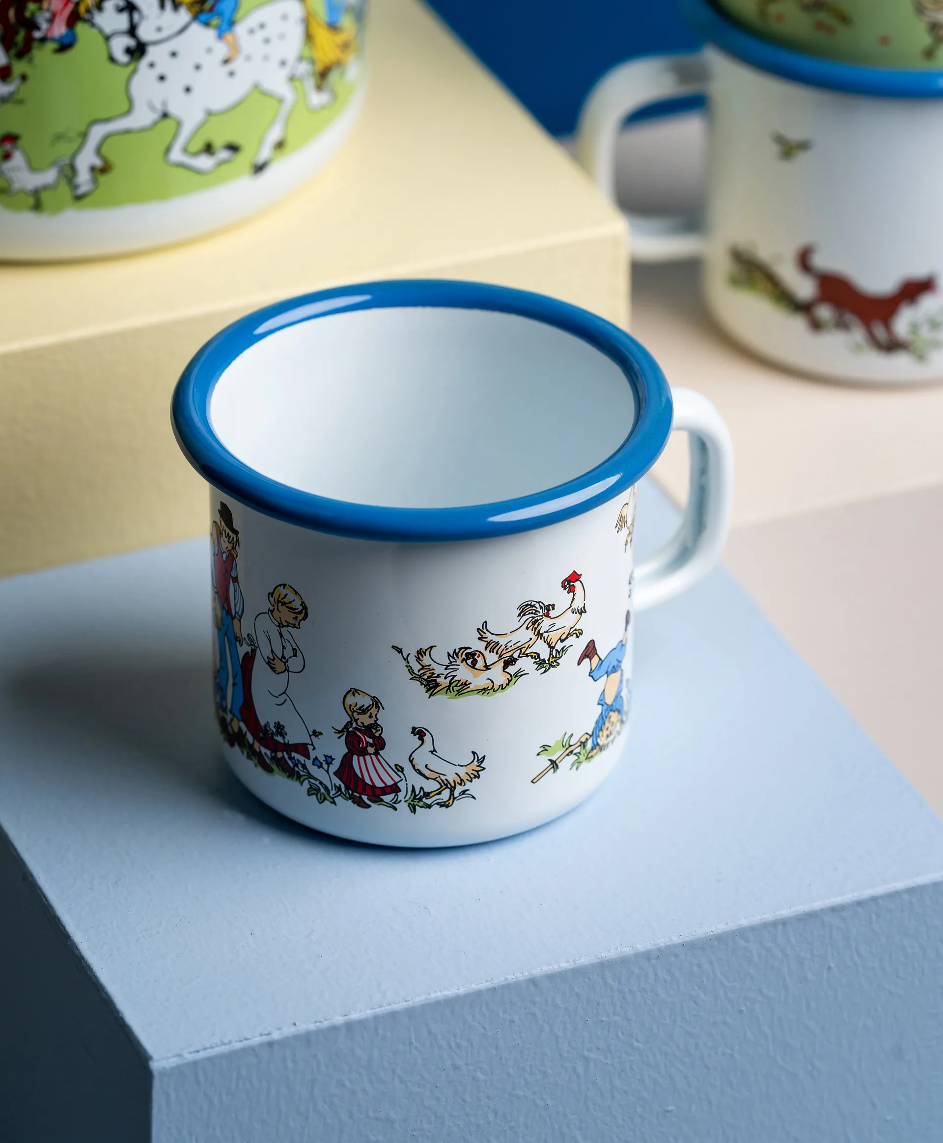Taza esmaltada Emil blue 1,5 dl, Light blue Muurla