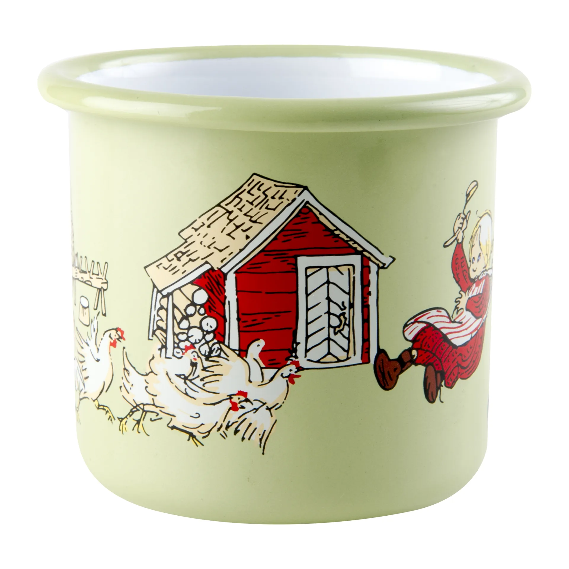 Taza esmaltada Emil & Ida 2,5 dl, Green Muurla