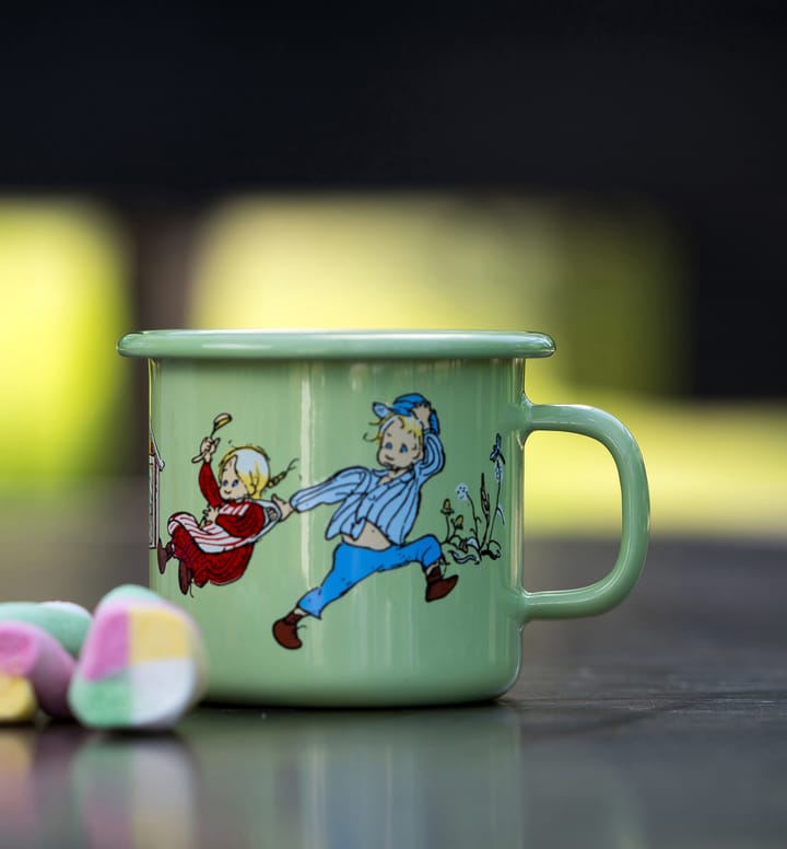 Taza esmaltada Emil & Ida 2,5 dl, Green Muurla