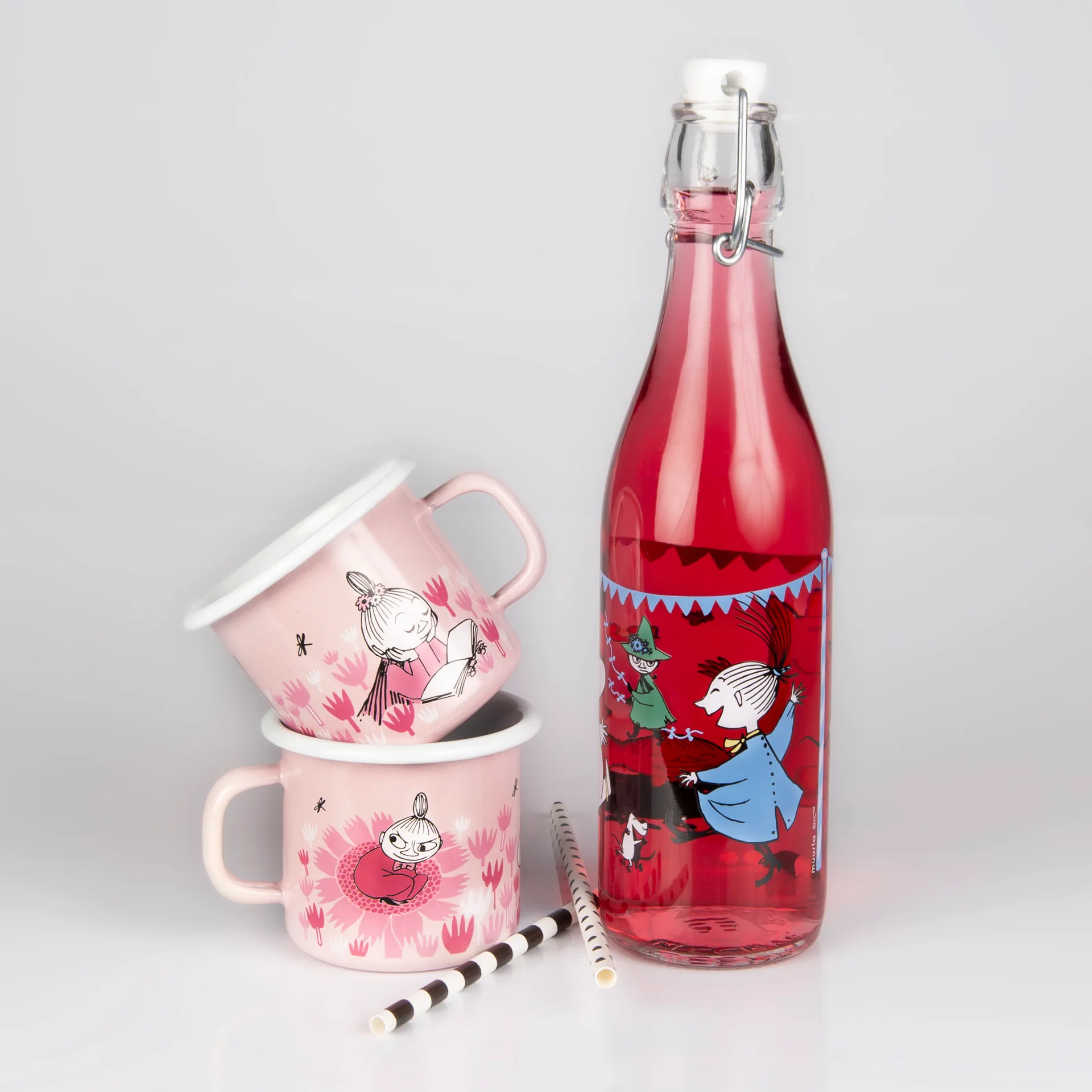Taza esmaltada Girls 25 cl, Rosa Muurla