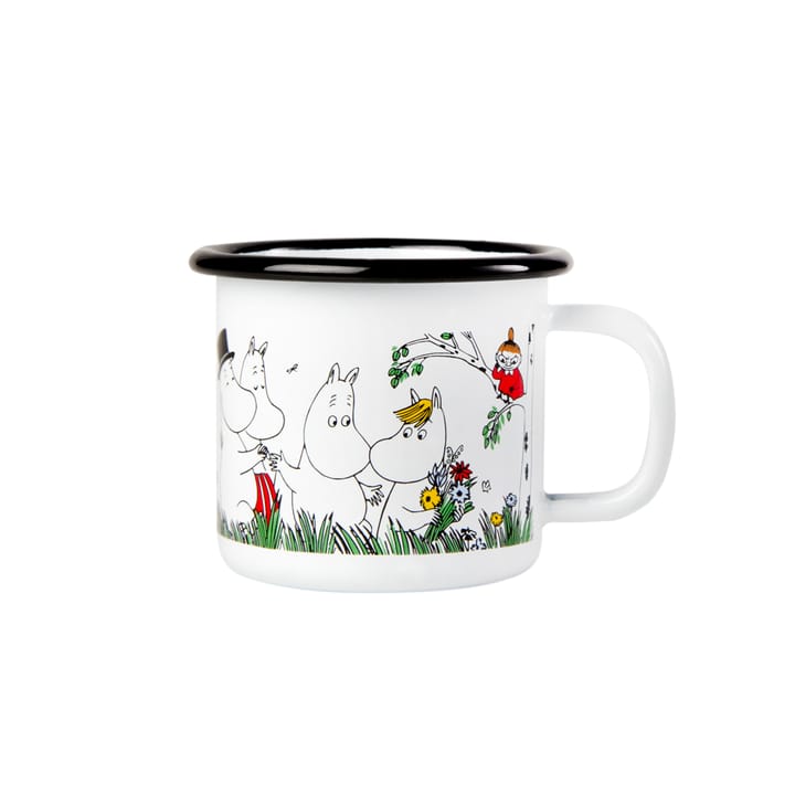 Taza esmaltada Glada familjen 1,5 dl - Glada familjen - Muurla