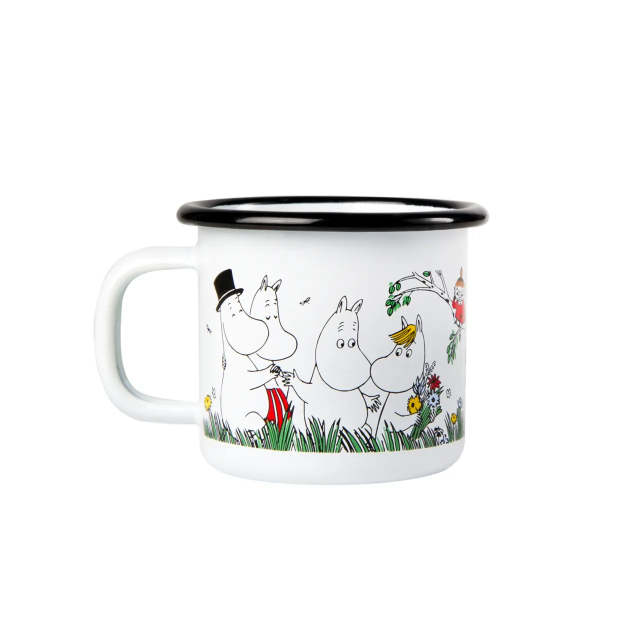 Taza esmaltada Glada familjen 1,5 dl, Glada familjen Muurla