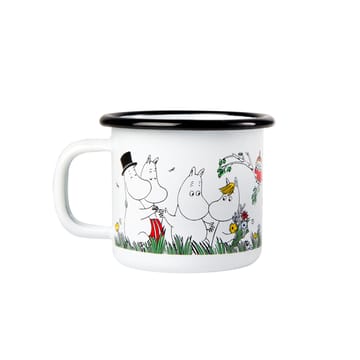 Taza esmaltada Glada familjen 1,5 dl - Glada familjen - Muurla