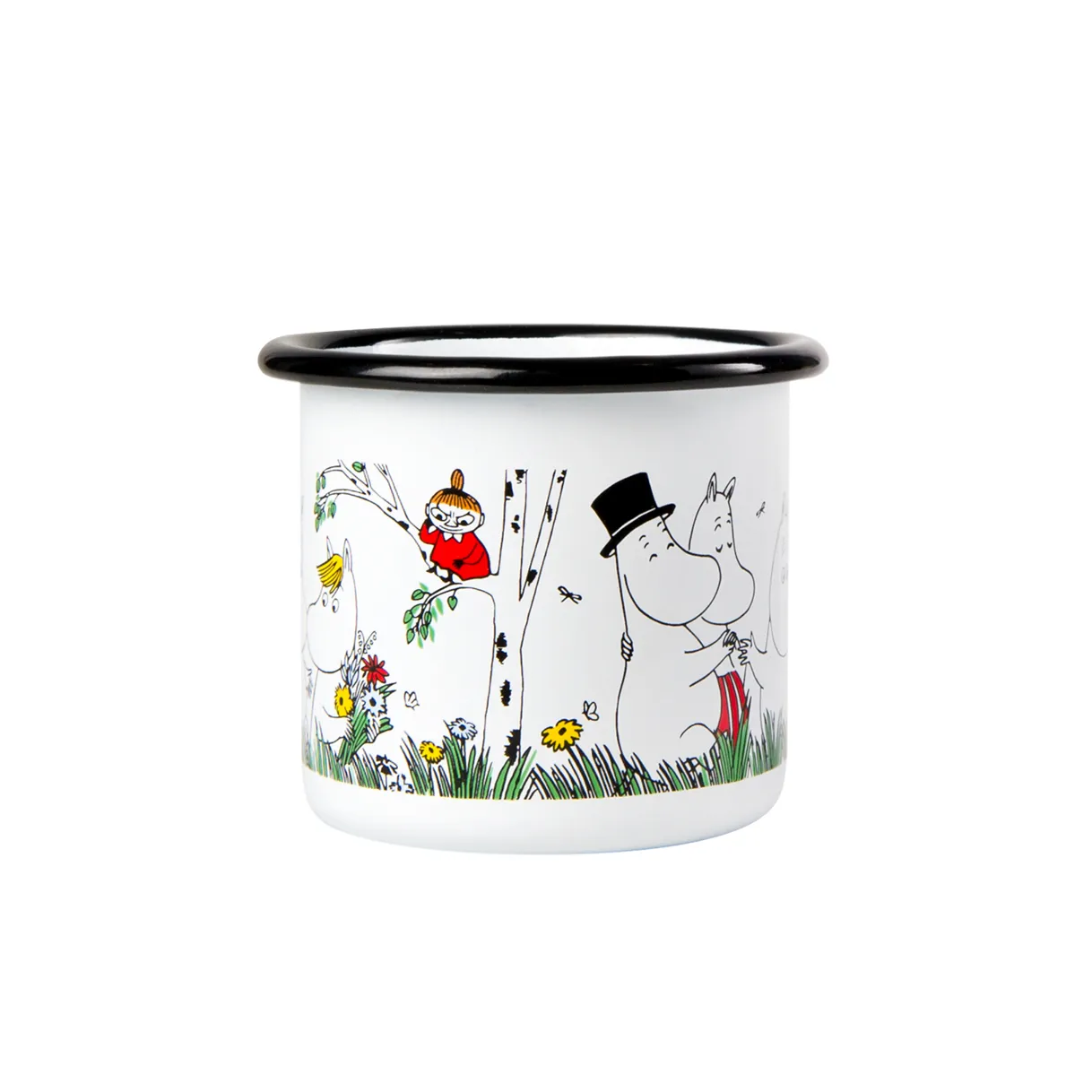 Taza esmaltada Glada familjen 1,5 dl, Glada familjen Muurla