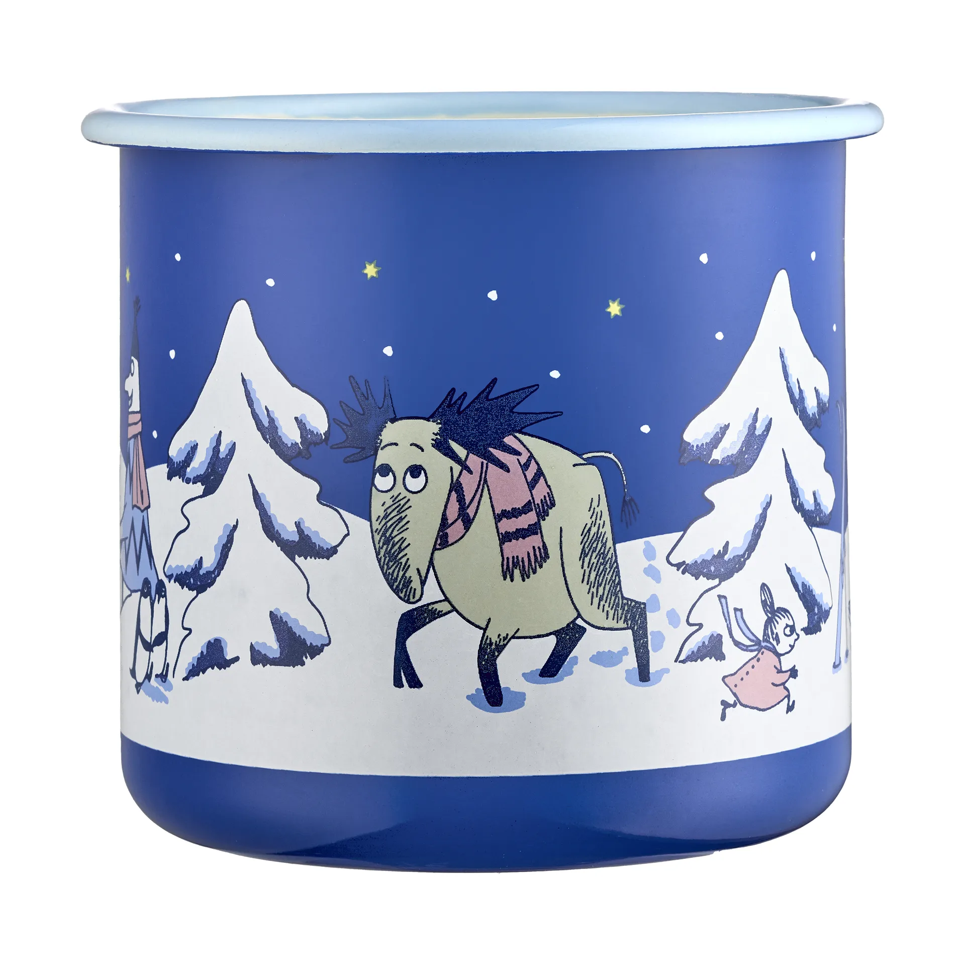 Taza esmaltada Moomin 80 cl, Noche estrellada Muurla