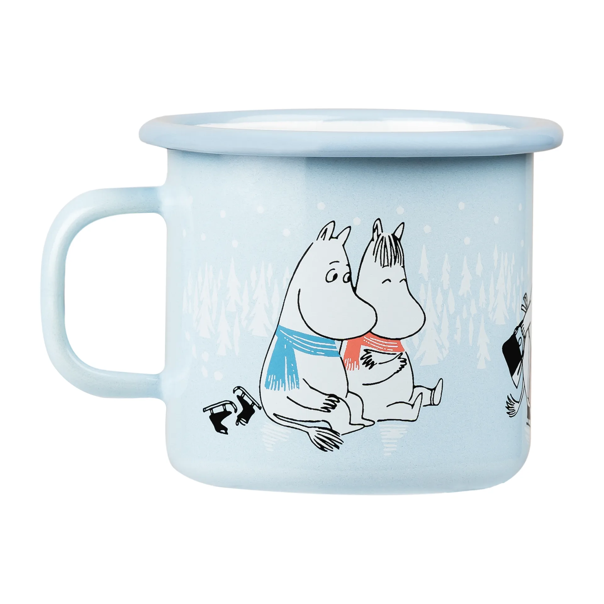 Taza esmaltada Moomin Day on Ice 25 cl, Azul Muurla