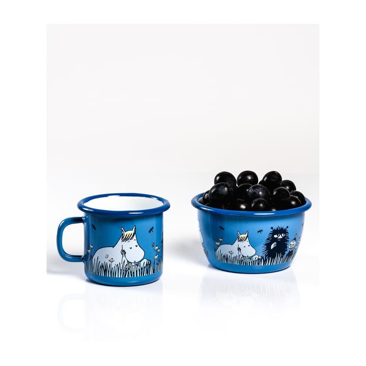 Taza esmaltada Moomin Friends 25 cl, Azul Muurla
