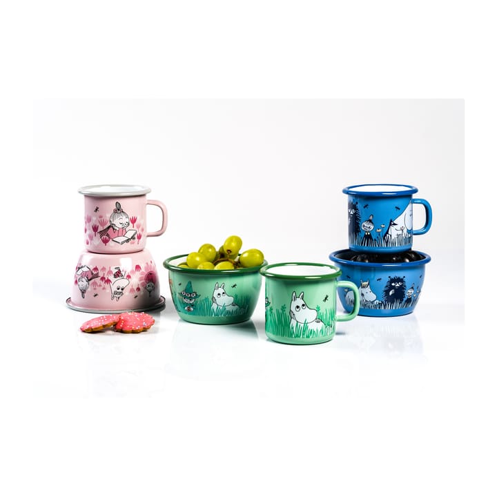 Taza esmaltada Moomin Friends 25 cl, Azul Muurla