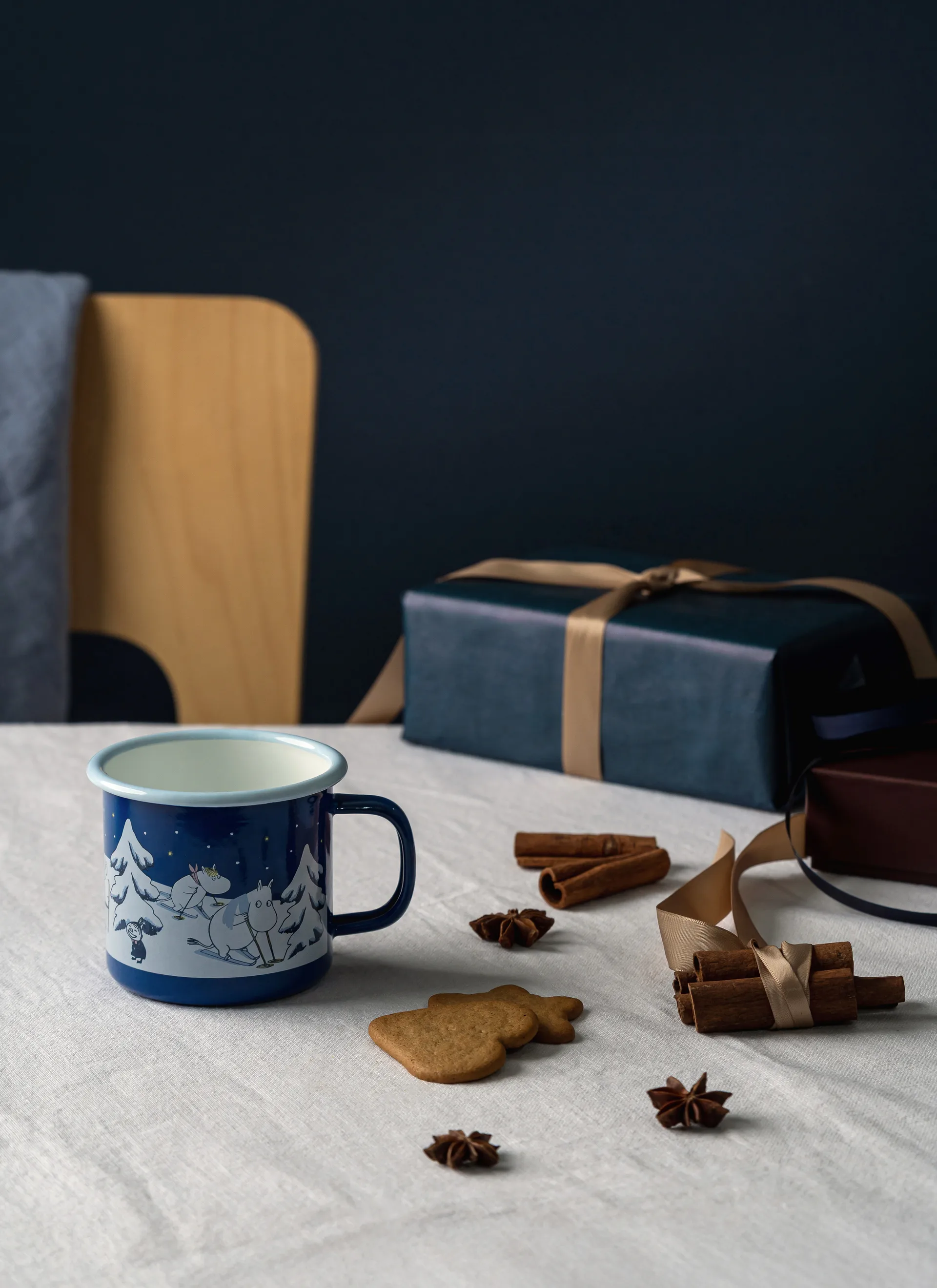 Taza esmaltada Mumin 37 cl, Noche estrellada Muurla