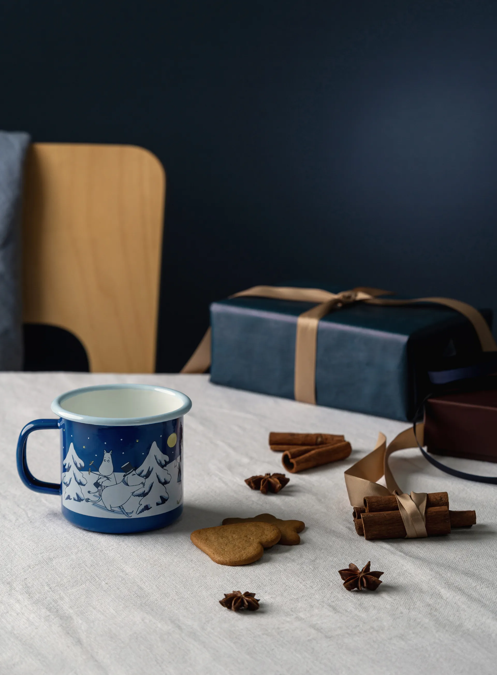 Taza esmaltada Mumin 37 cl, Noche estrellada Muurla