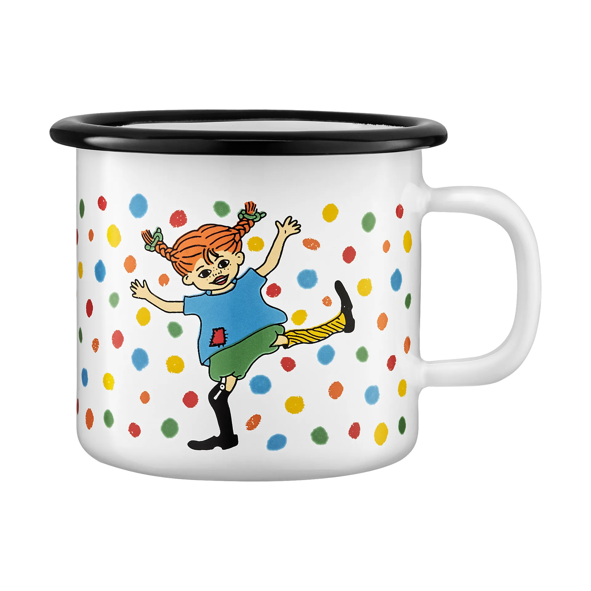 Taza esmaltada Pippi 2,5 dl, Brinco Muurla