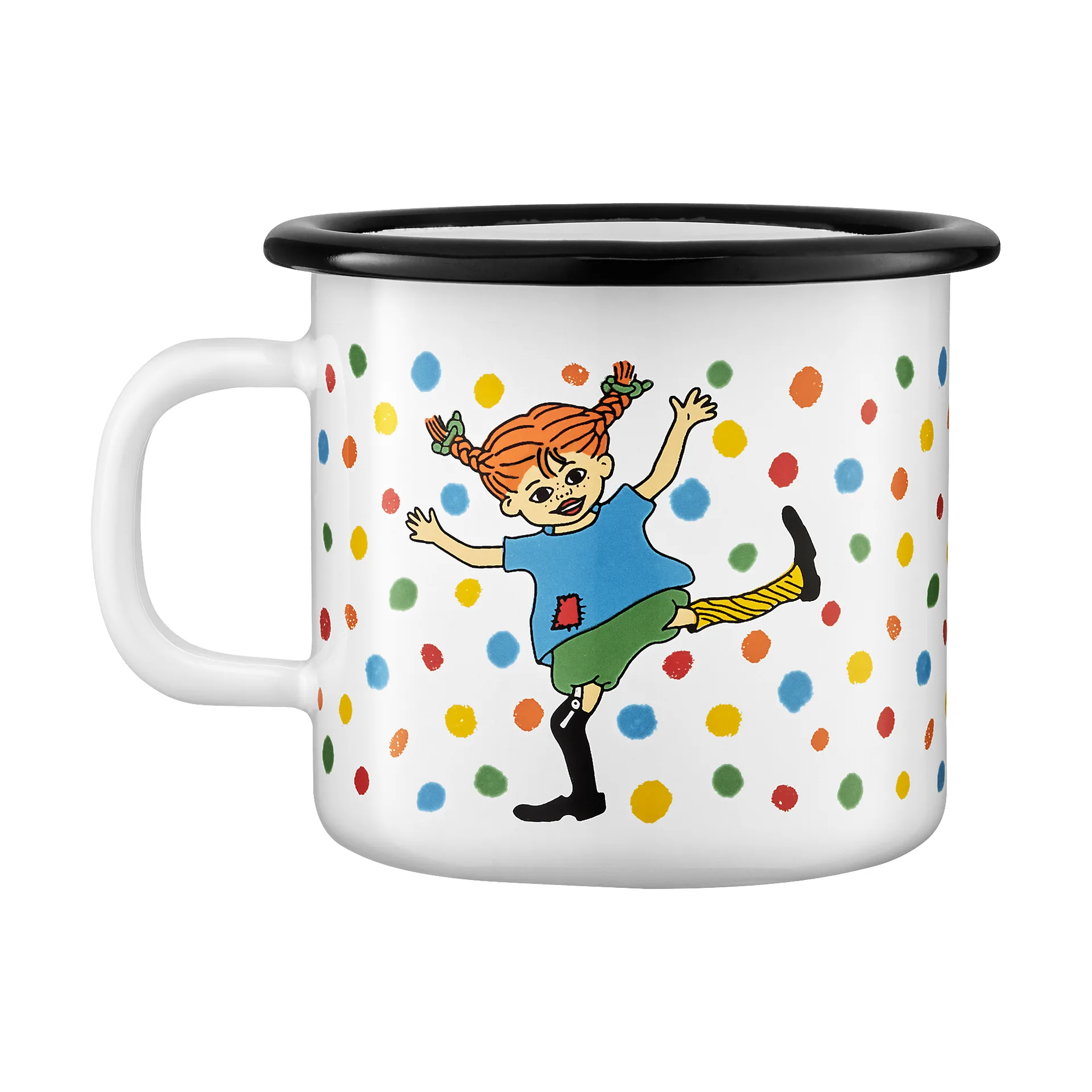 Taza esmaltada Pippi 2,5 dl, Brinco Muurla
