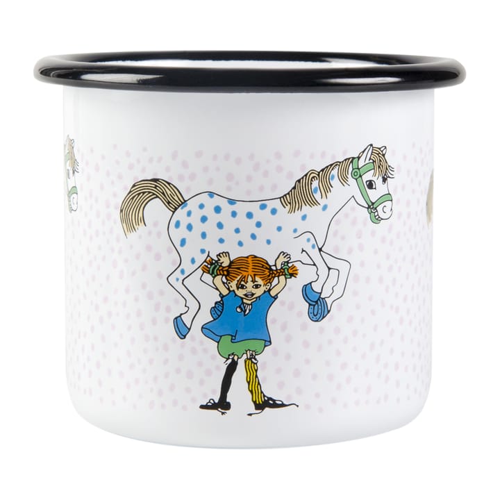 Taza esmaltada Pippi and the horse 2,5 dl - White - Muurla