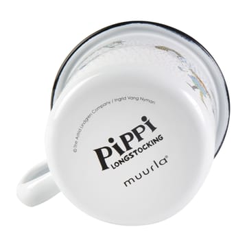 Taza esmaltada Pippi and the horse 2,5 dl - White - Muurla