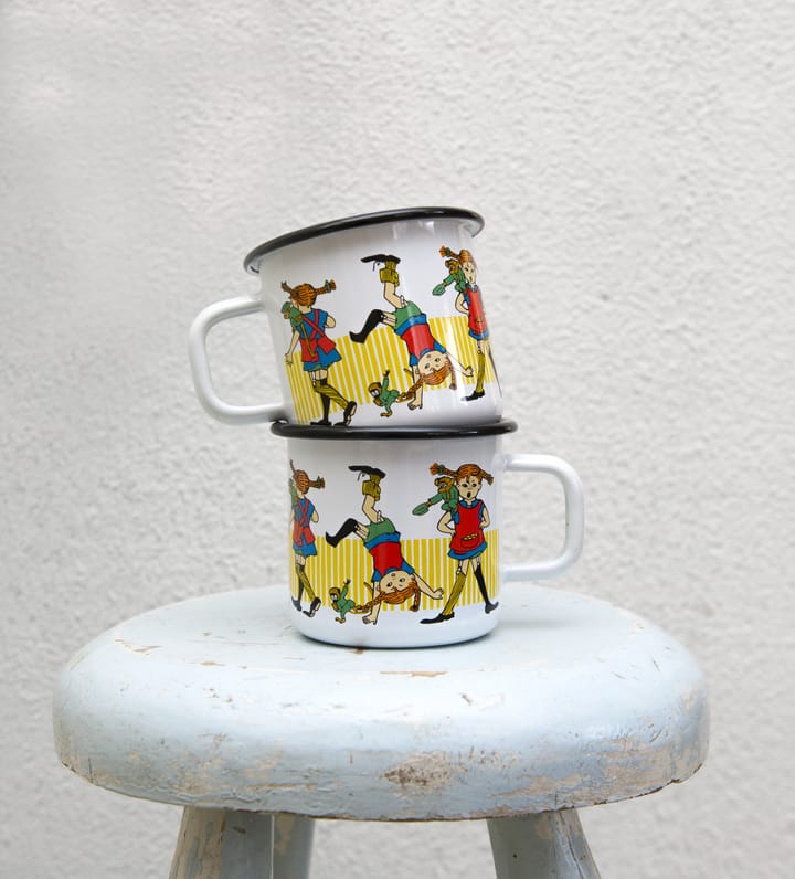 Taza esmaltada Pippi longstocking 3,7 dl - White - Muurla