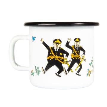 Taza esmaltada Pippi y la policia 25 cl - blanco - Muurla