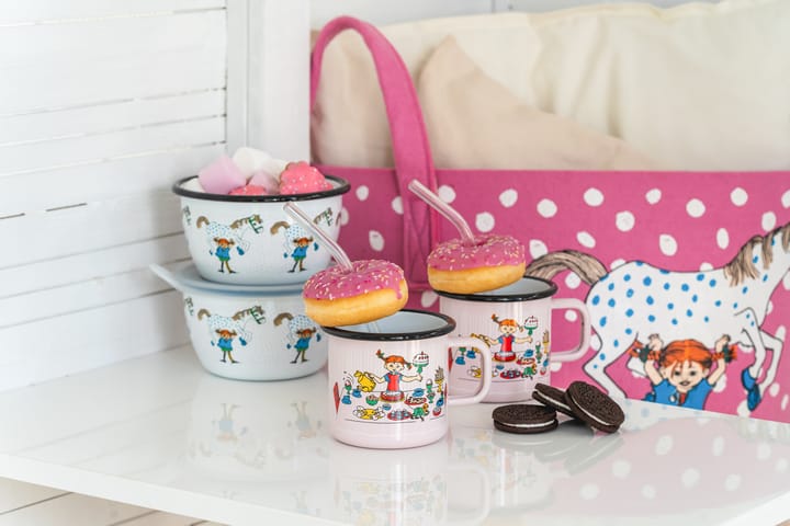 Taza esmaltada Pippi's birthday 3,7 dl - Pink - Muurla