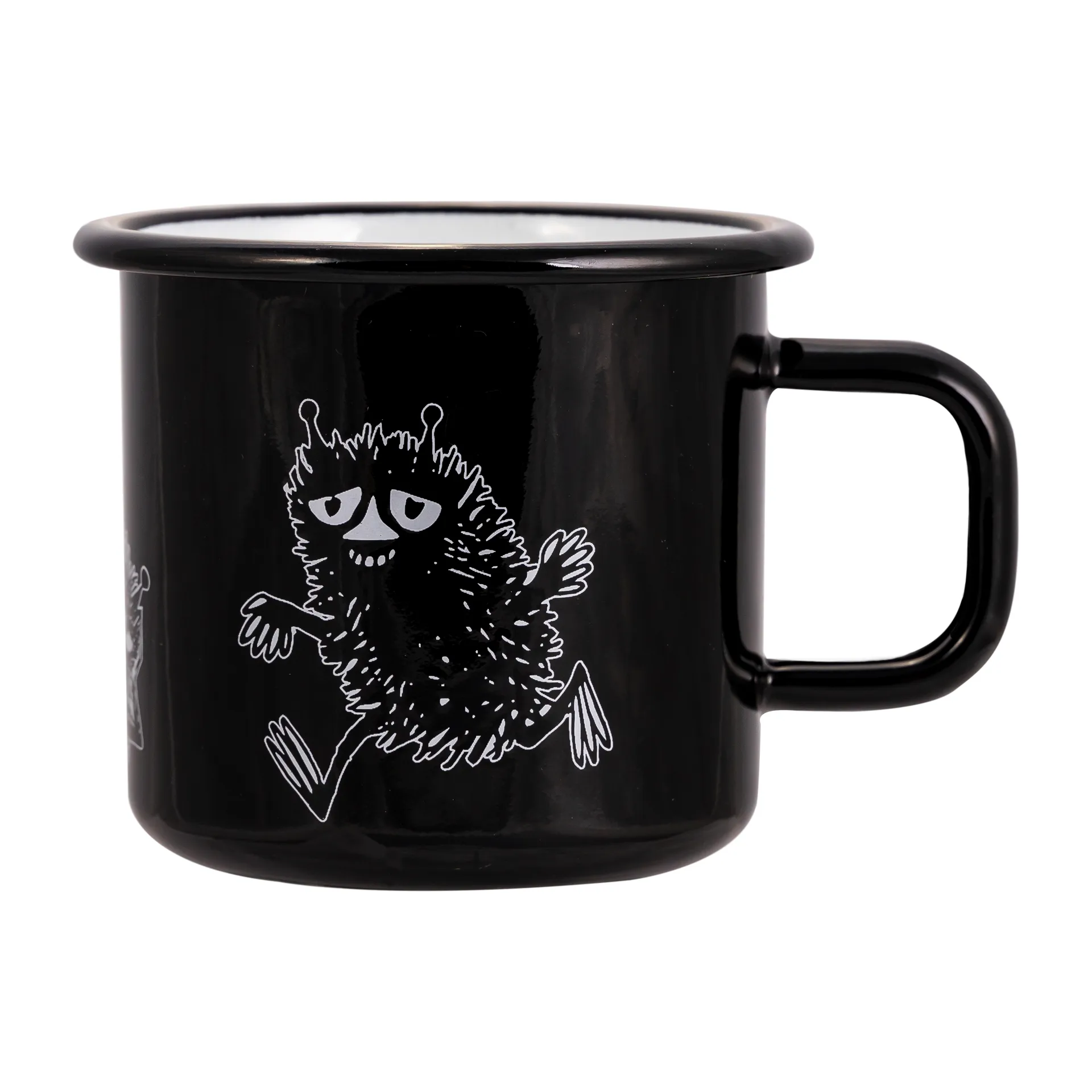 Taza esmaltada Stinky 37 cl, negro Muurla