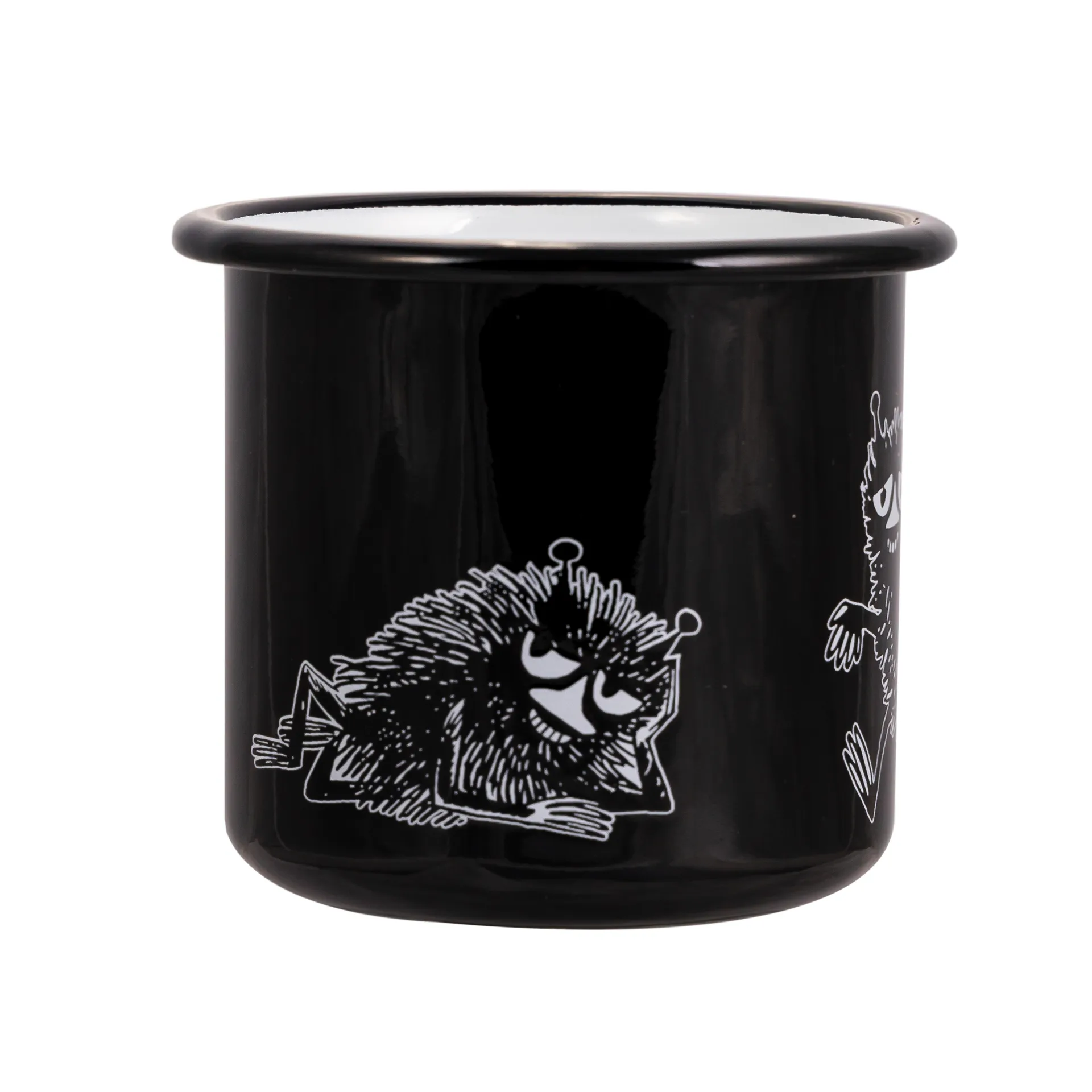 Taza esmaltada Stinky 37 cl, negro Muurla