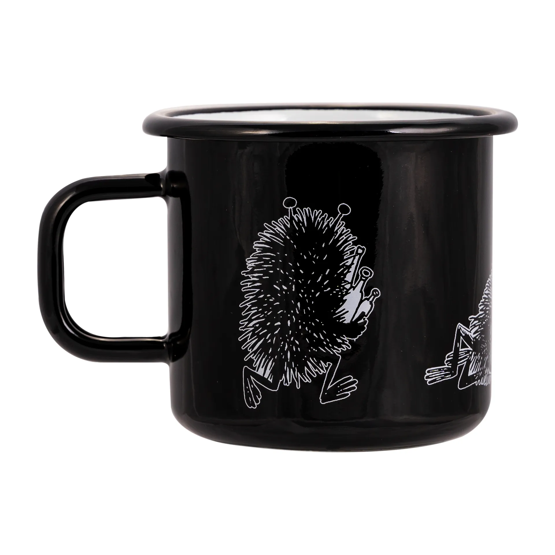 Taza esmaltada Stinky 37 cl, negro Muurla