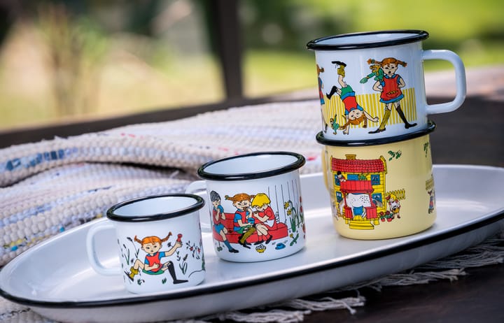 Taza esmaltada Villa Villekulla 3,7 dl, Yellow Muurla