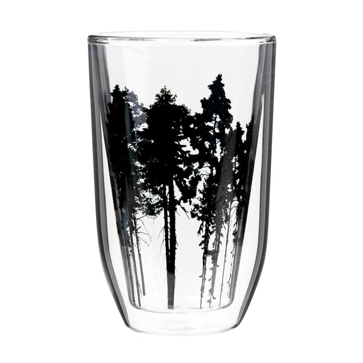 Vaso para bebidas calientes Nordic The Forest 30 cl - transparente-negro - Muurla