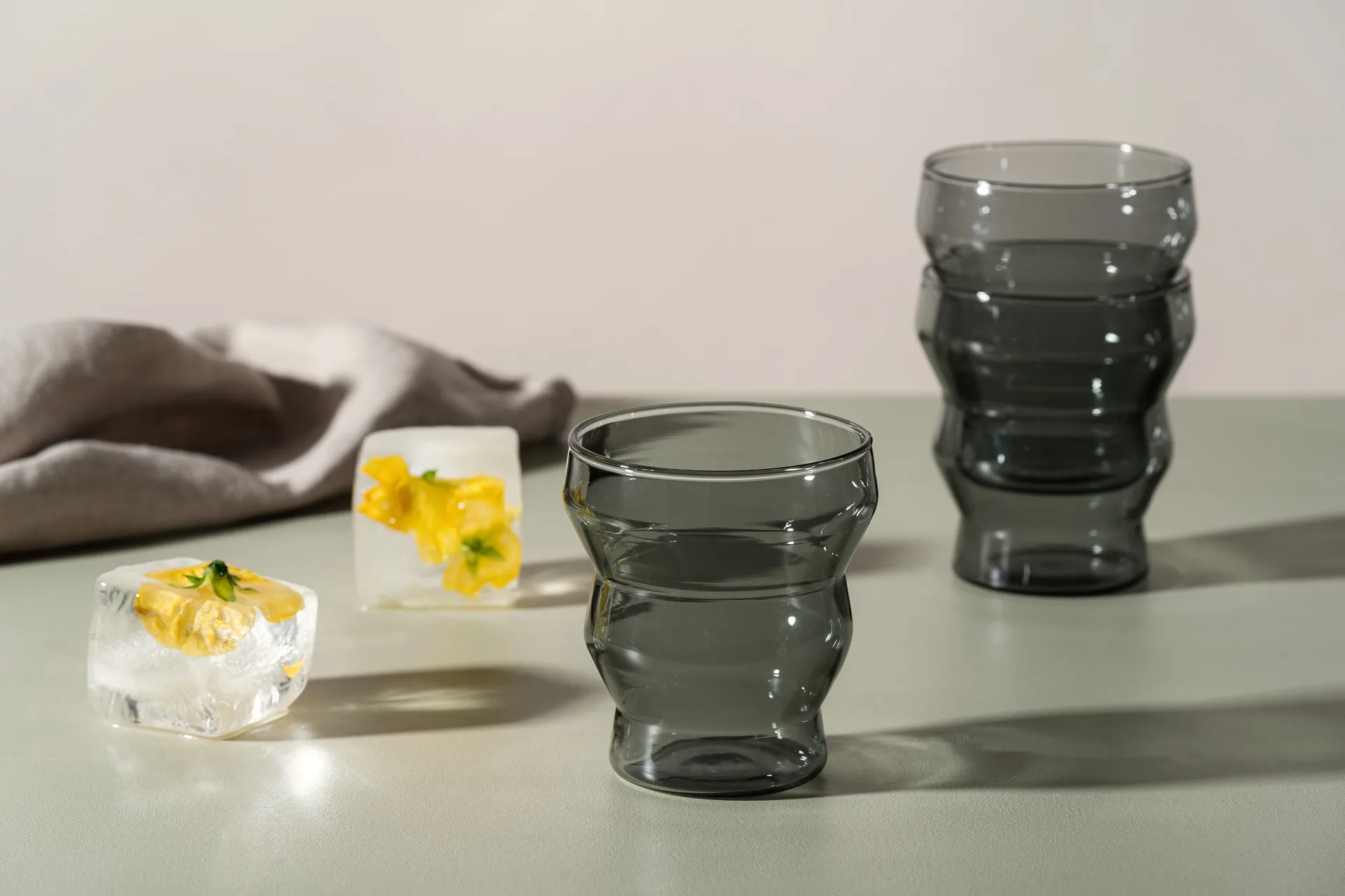 Vaso Waves 30 cl, Gris Muurla