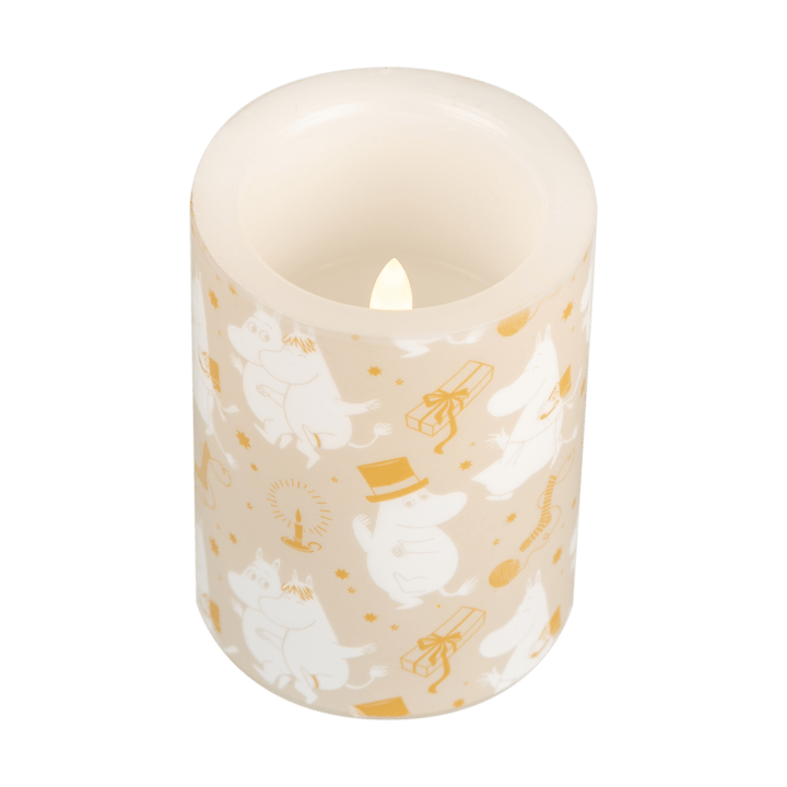 Vela gruesa LED Moomin 10 cm, Sparkling stars Muurla