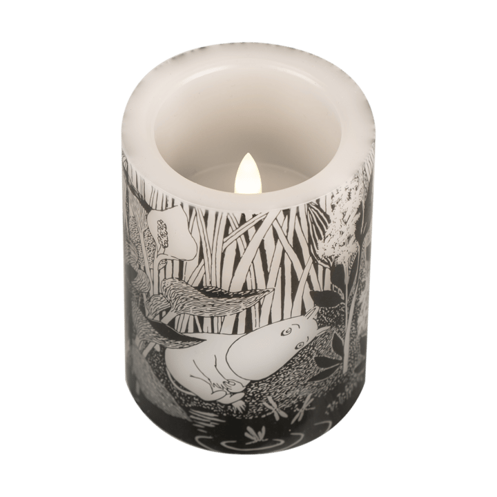 Vela gruesa LED Moomin 10 cm, The pond Muurla