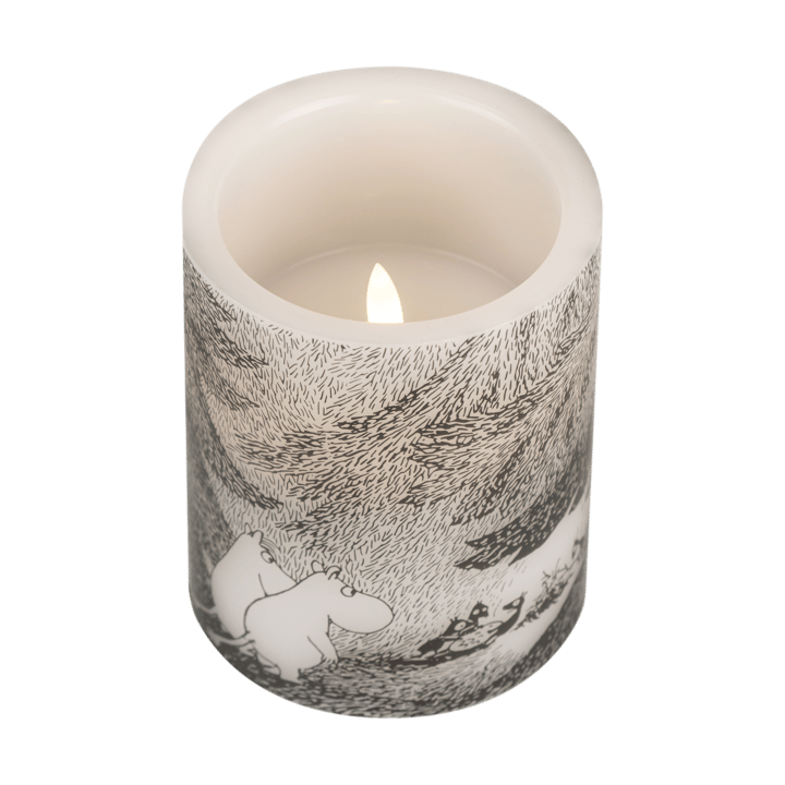 Vela gruesa LED Moomin 12,5 cm, Under the trees Muurla