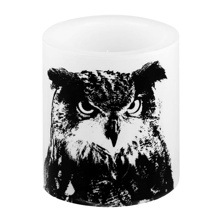 Vela gruesa Nordic The Eagle Owl 12 cm - blanco-negro - Muurla