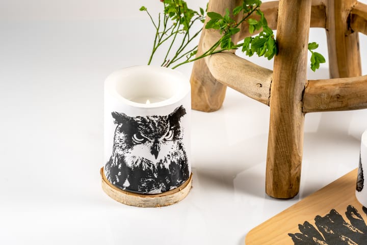 Vela gruesa Nordic The Eagle Owl 12 cm - blanco-negro - Muurla