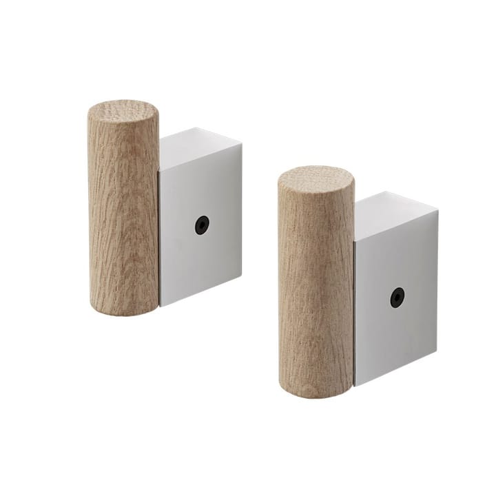 2 Ganchos Attach - roble-aluminum - Muuto