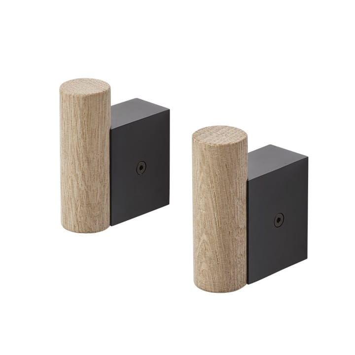 2 Ganchos Attach - roble-black - Muuto